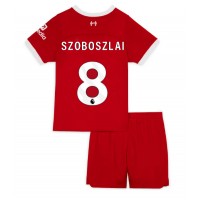 Fotballdrakt Barn Liverpool Szoboszlai Dominik #8 Hjemmedraktsett 2023-24 Kortermet (+ Korte bukser)